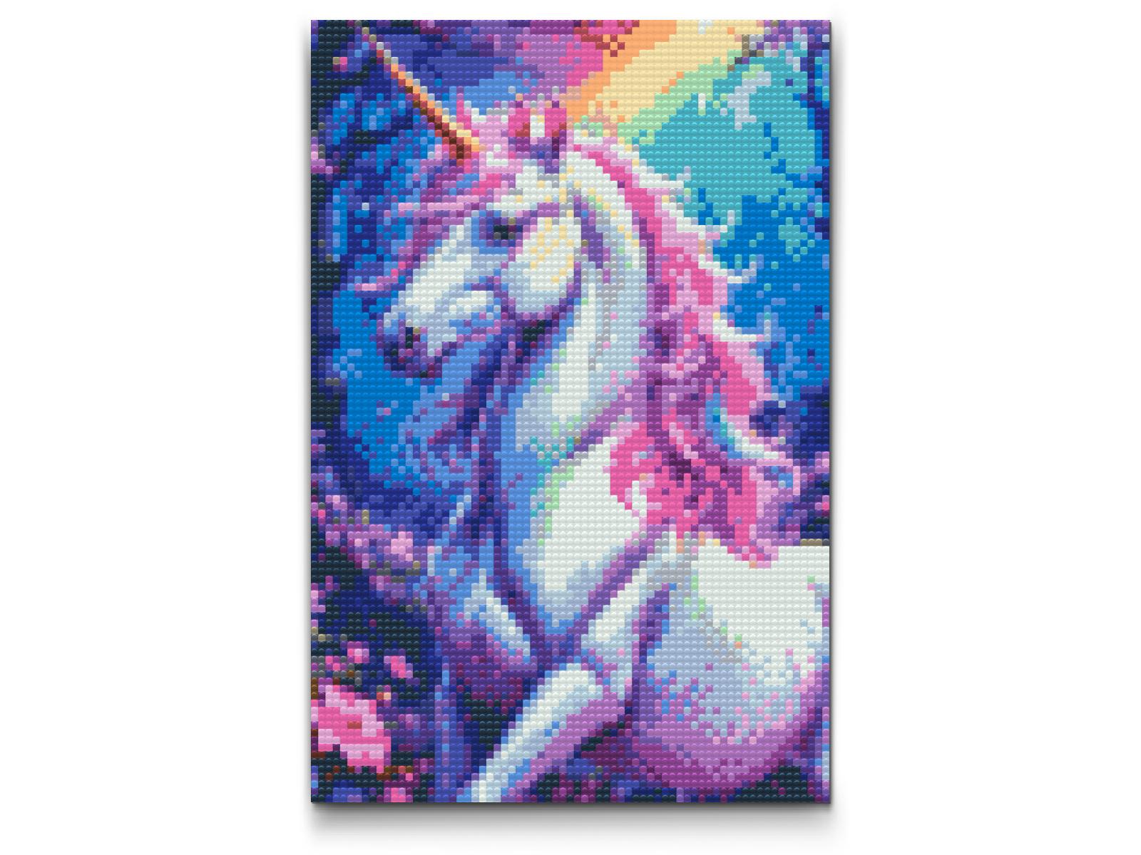 Diamantové malování - Unicorn from the enchanted forest